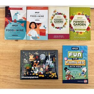 Walt Disney World Four Parks Mickey & Minnie Autograph Book NEW! Epcot Books